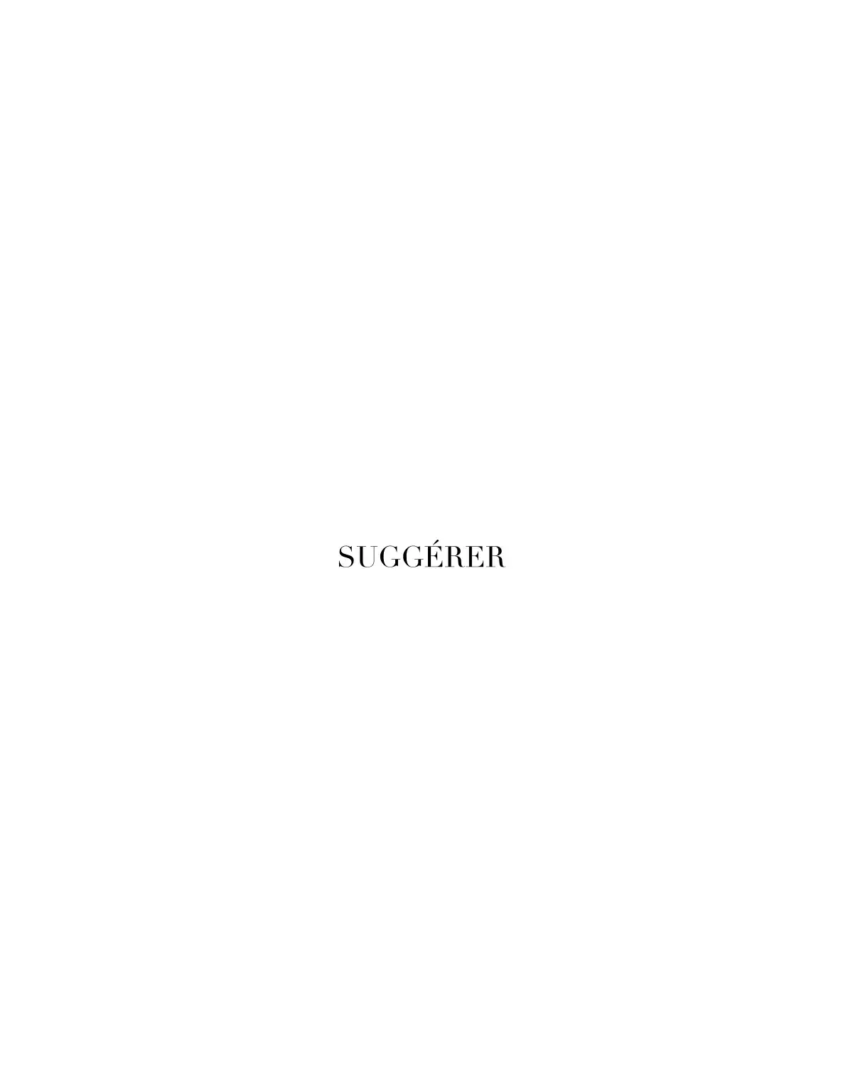 SUGGÉRER